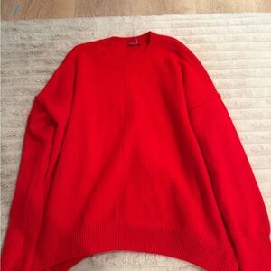 Vince Camuto Vibrant Red Crew Neck Sweater